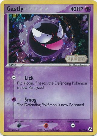 Gastly (52/92) (Stamped) [EX: Legend Maker] | Exor Games New Glasgow