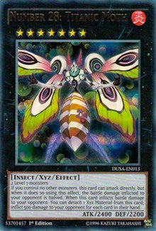 Number 28: Titanic Moth [DUSA-EN013] Ultra Rare | Exor Games New Glasgow