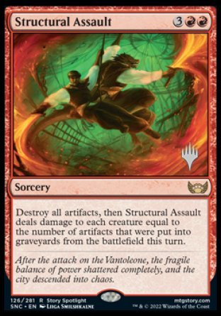 Structural Assault (Promo Pack) [Streets of New Capenna Promos] | Exor Games New Glasgow