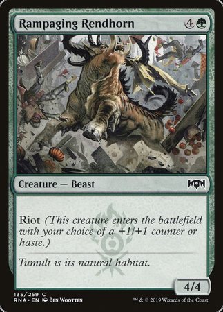 Rampaging Rendhorn [Ravnica Allegiance] | Exor Games New Glasgow