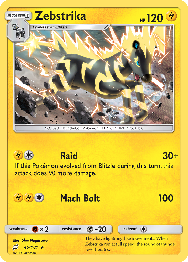 Zebstrika (45/181) [Sun & Moon: Team Up] | Exor Games New Glasgow