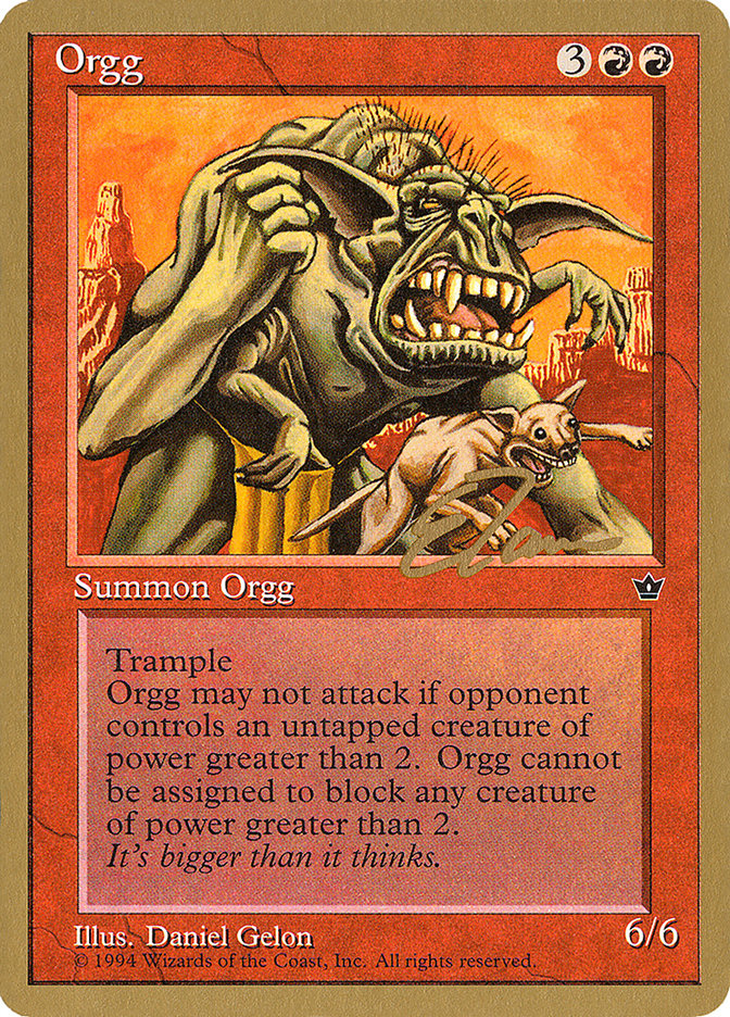 Orgg (Eric Tam) [Pro Tour Collector Set] | Exor Games New Glasgow