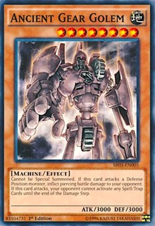 Ancient Gear Golem [SR03-EN005] Common | Exor Games New Glasgow