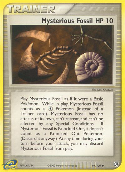 Mysterious Fossil (91/100) [EX: Sandstorm] | Exor Games New Glasgow