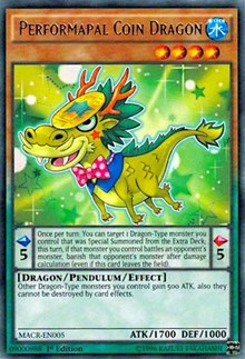 Performapal Coin Dragon [MACR-EN005] Rare | Exor Games New Glasgow