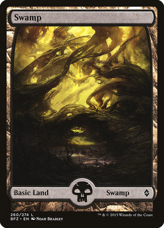 Swamp (260) - Full Art [Battle for Zendikar] | Exor Games New Glasgow