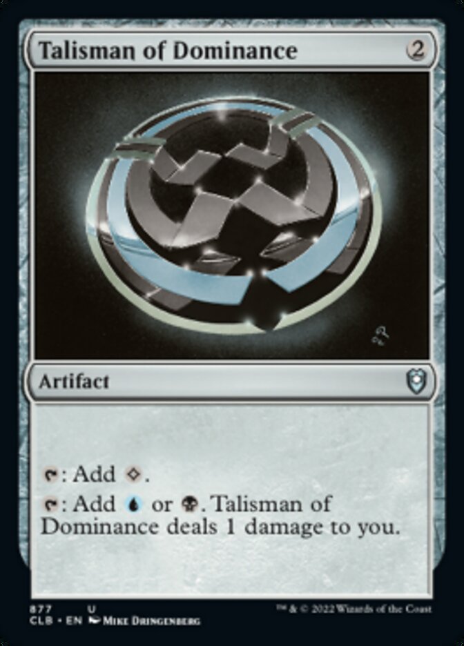 Talisman of Dominance [Commander Legends: Battle for Baldur's Gate] | Exor Games New Glasgow
