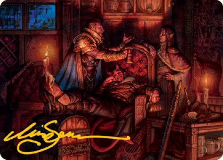 Long Rest Art Card (Gold-Stamped Signature) [Dungeons & Dragons: Adventures in the Forgotten Realms Art Series] | Exor Games New Glasgow