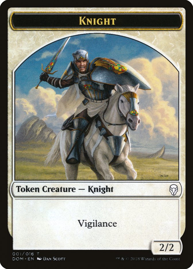 Knight (001/016) [Dominaria Tokens] | Exor Games New Glasgow