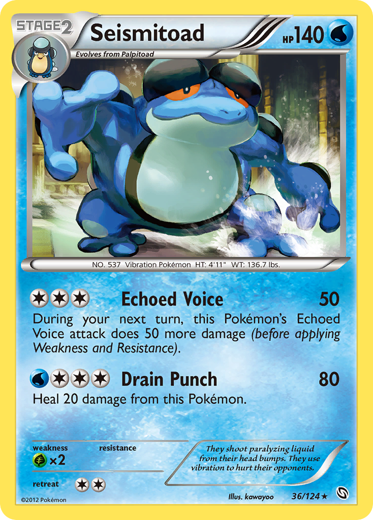 Seismitoad (36/124) [Black & White: Dragons Exalted] | Exor Games New Glasgow