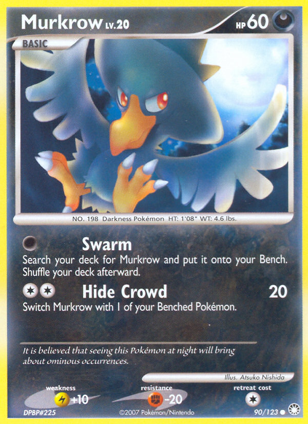 Murkrow (90/123) [Diamond & Pearl: Mysterious Treasures] | Exor Games New Glasgow