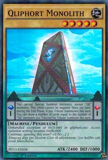 Qliphort Monolith [PEVO-EN058] Super Rare | Exor Games New Glasgow