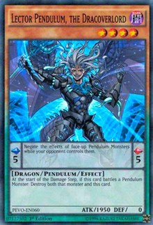 Lector Pendulum, the Dracoverlord [PEVO-EN060] Super Rare | Exor Games New Glasgow