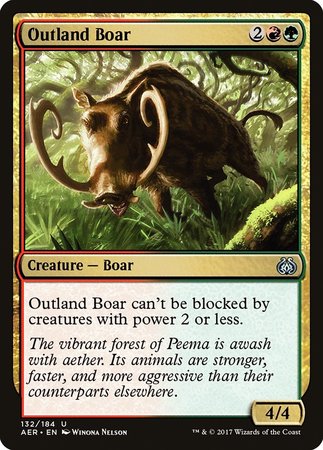 Outland Boar [Aether Revolt] | Exor Games New Glasgow