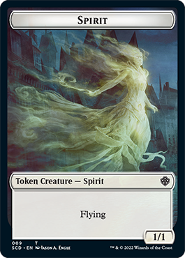 Bird // Spirit Double-Sided Token [Starter Commander Decks] | Exor Games New Glasgow