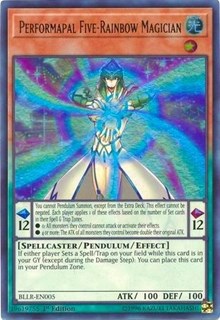 Performapal Five-Rainbow Magician [BLLR-EN005] Ultra Rare | Exor Games New Glasgow