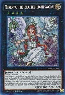 Minerva, the Exalted Lightsworn [BLLR-EN044] Secret Rare | Exor Games New Glasgow