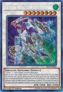 Crystal Wing Synchro Dragon [BLLR-EN062] Secret Rare | Exor Games New Glasgow