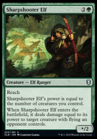 Sharpshooter Elf [Commander Legends: Battle for Baldur's Gate] | Exor Games New Glasgow