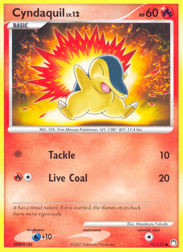 Cyndaquil (79/123) [Diamond & Pearl: Mysterious Treasures] | Exor Games New Glasgow