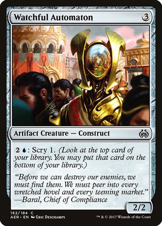 Watchful Automaton [Aether Revolt] | Exor Games New Glasgow