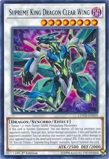 Supreme King Dragon Clear Wing [COTD-EN039] Rare | Exor Games New Glasgow