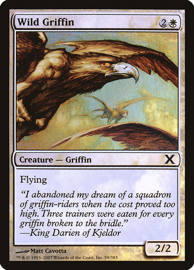 Wild Griffin (Premium Foil) [Tenth Edition] | Exor Games New Glasgow