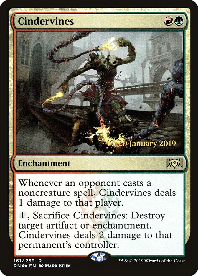 Cindervines [Ravnica Allegiance Prerelease Promos] | Exor Games New Glasgow