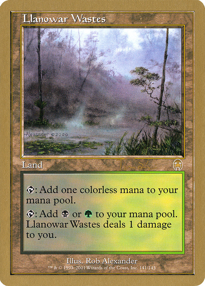 Llanowar Wastes (Jan Tomcani) [World Championship Decks 2001] | Exor Games New Glasgow