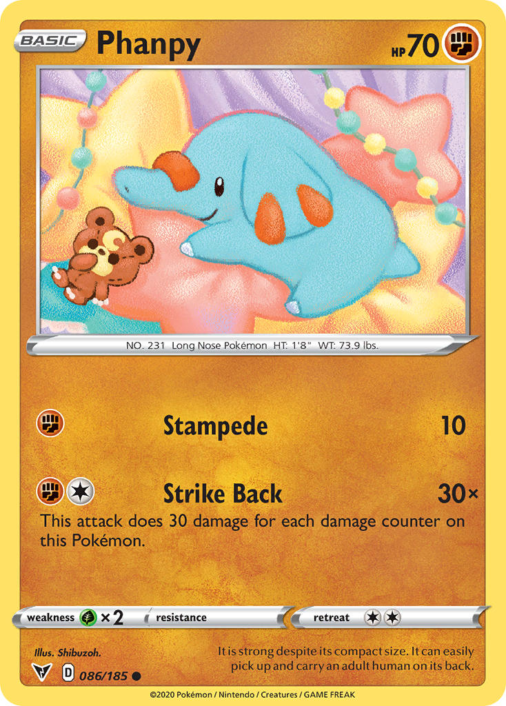 Phanpy (086/185) [Sword & Shield: Vivid Voltage] | Exor Games New Glasgow