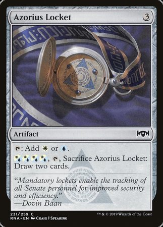 Azorius Locket [Ravnica Allegiance] | Exor Games New Glasgow