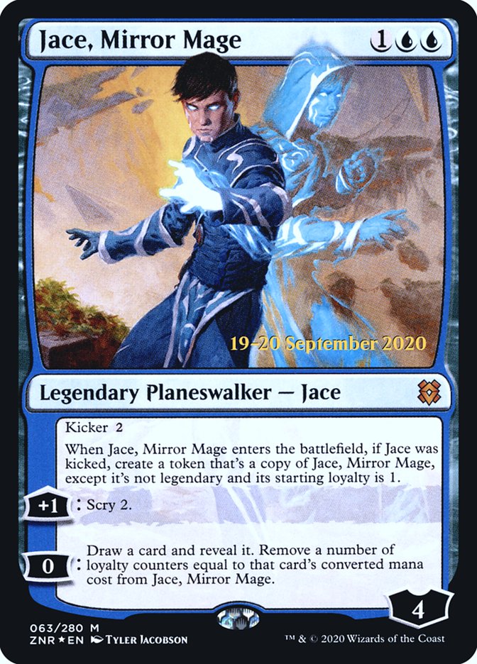 Jace, Mirror Mage  [Zendikar Rising Prerelease Promos] | Exor Games New Glasgow