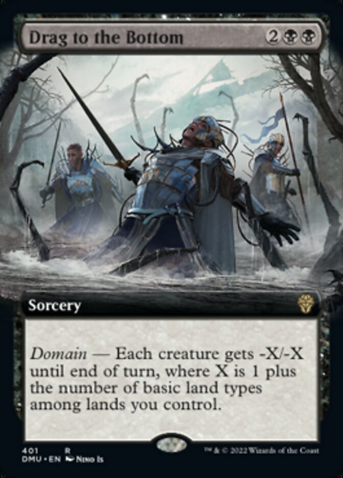 Drag to the Bottom (Extended Art) [Dominaria United] | Exor Games New Glasgow