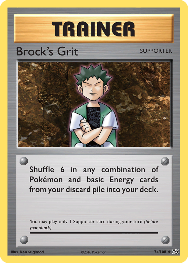 Brock's Grit (74/108) [XY: Evolutions] | Exor Games New Glasgow