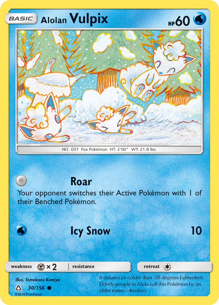 Alolan Vulpix (30/156) [Sun & Moon: Ultra Prism] | Exor Games New Glasgow