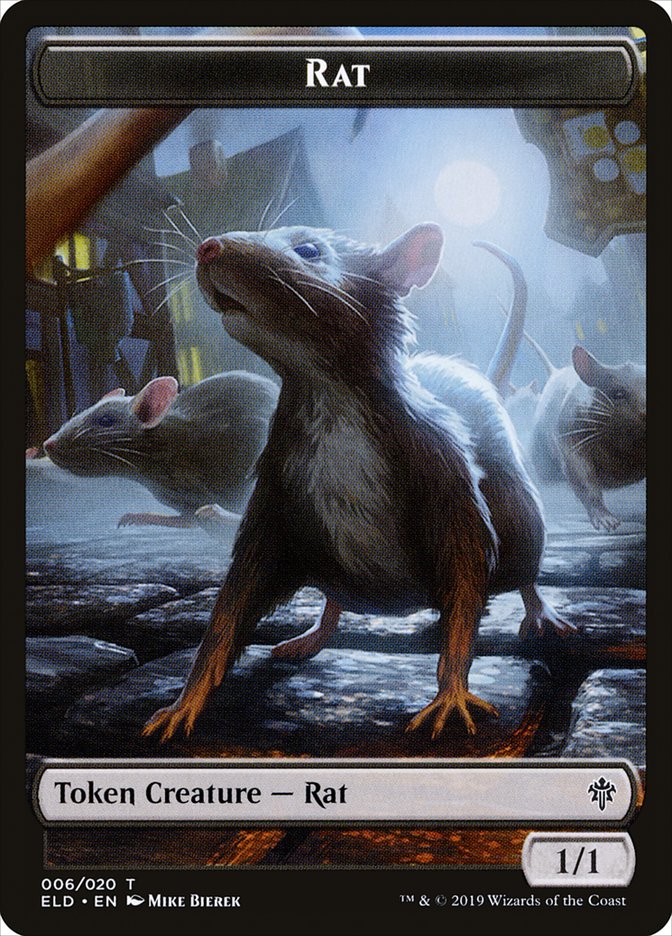 Rat [Throne of Eldraine Tokens] | Exor Games New Glasgow