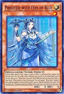 Priestess with Eyes of Blue [MP17-EN055] Super Rare | Exor Games New Glasgow