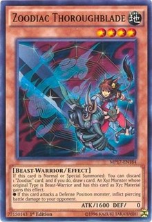 Zoodiac Thoroughblade [MP17-EN184] Ultra Rare | Exor Games New Glasgow