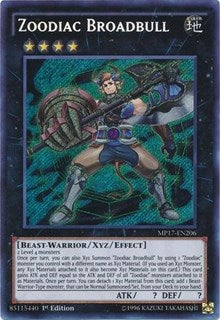 Zoodiac Broadbull [MP17-EN206] Secret Rare | Exor Games New Glasgow