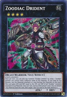 Zoodiac Drident [MP17-EN208] Secret Rare | Exor Games New Glasgow