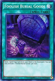 Foolish Burial Goods [MP17-EN218] Secret Rare | Exor Games New Glasgow