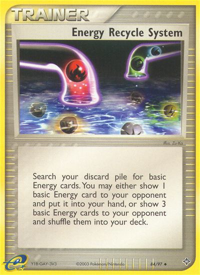 Energy Recycle System (84/97) [EX: Dragon] | Exor Games New Glasgow