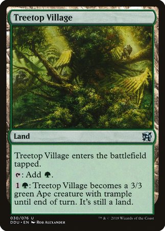 Treetop Village [Duel Decks: Elves vs. Inventors] | Exor Games New Glasgow