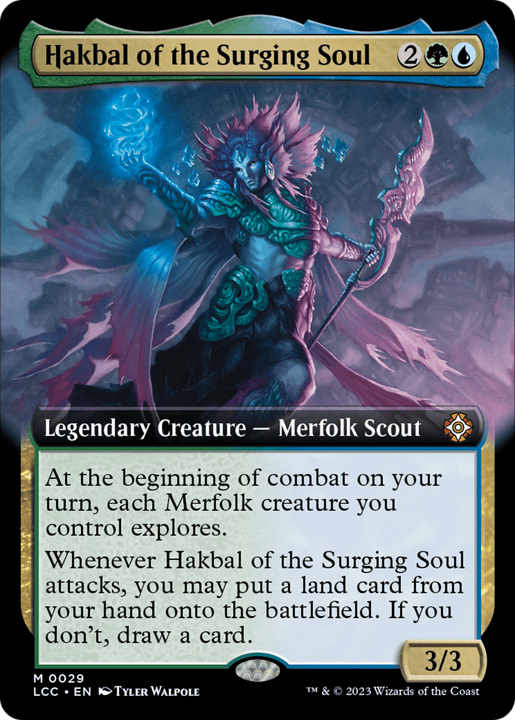 Hakbal of the Surging Soul (Extended Art) [The Lost Caverns of Ixalan Commander] | Exor Games New Glasgow