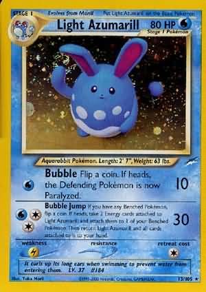 Light Azumarill (13/105) [Neo Destiny Unlimited] | Exor Games New Glasgow