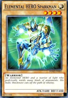 Elemental HERO Sparkman [DEM2-EN011] Common | Exor Games New Glasgow