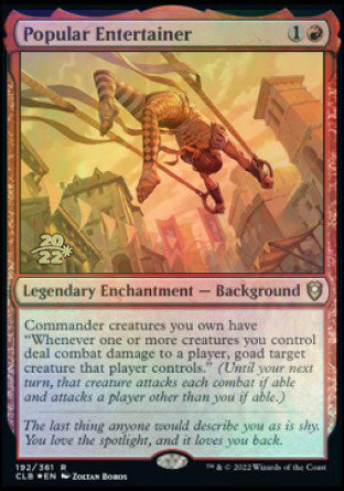 Popular Entertainer [Commander Legends: Battle for Baldur's Gate Prerelease Promos] | Exor Games New Glasgow