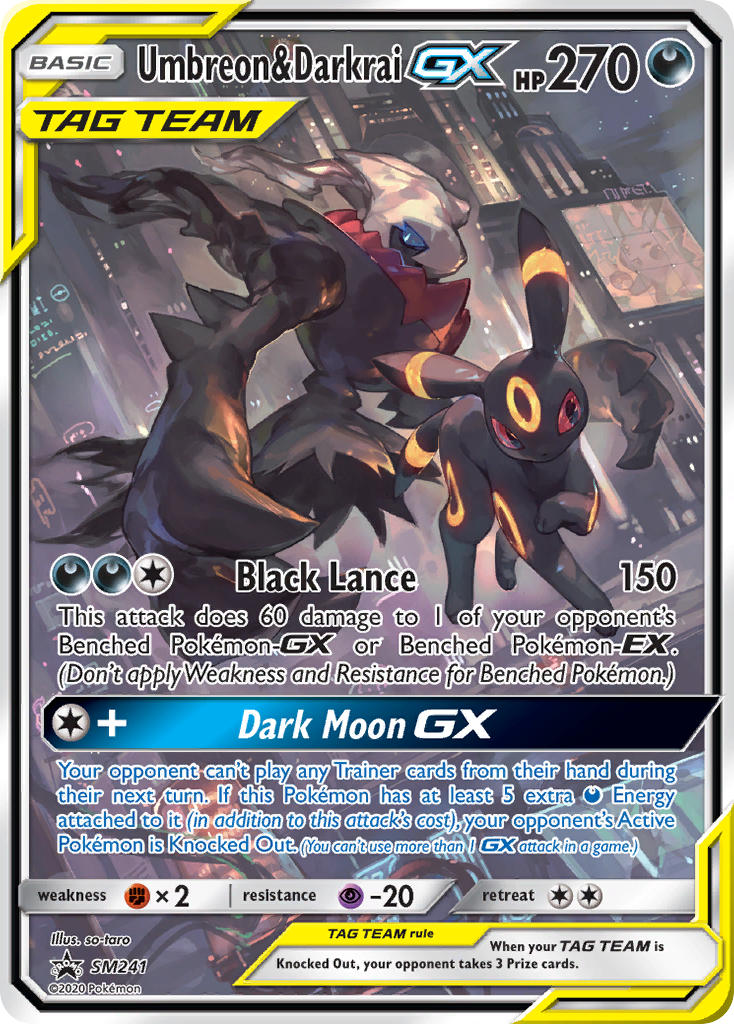 Umbreon & Darkrai GX (SM241) [Sun & Moon: Black Star Promos] | Exor Games New Glasgow