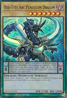 Odd-Eyes Arc Pendulum Dragon [LEDD-ENC00] Ultra Rare | Exor Games New Glasgow