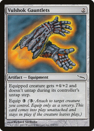 Vulshok Gauntlets [Mirrodin] | Exor Games New Glasgow